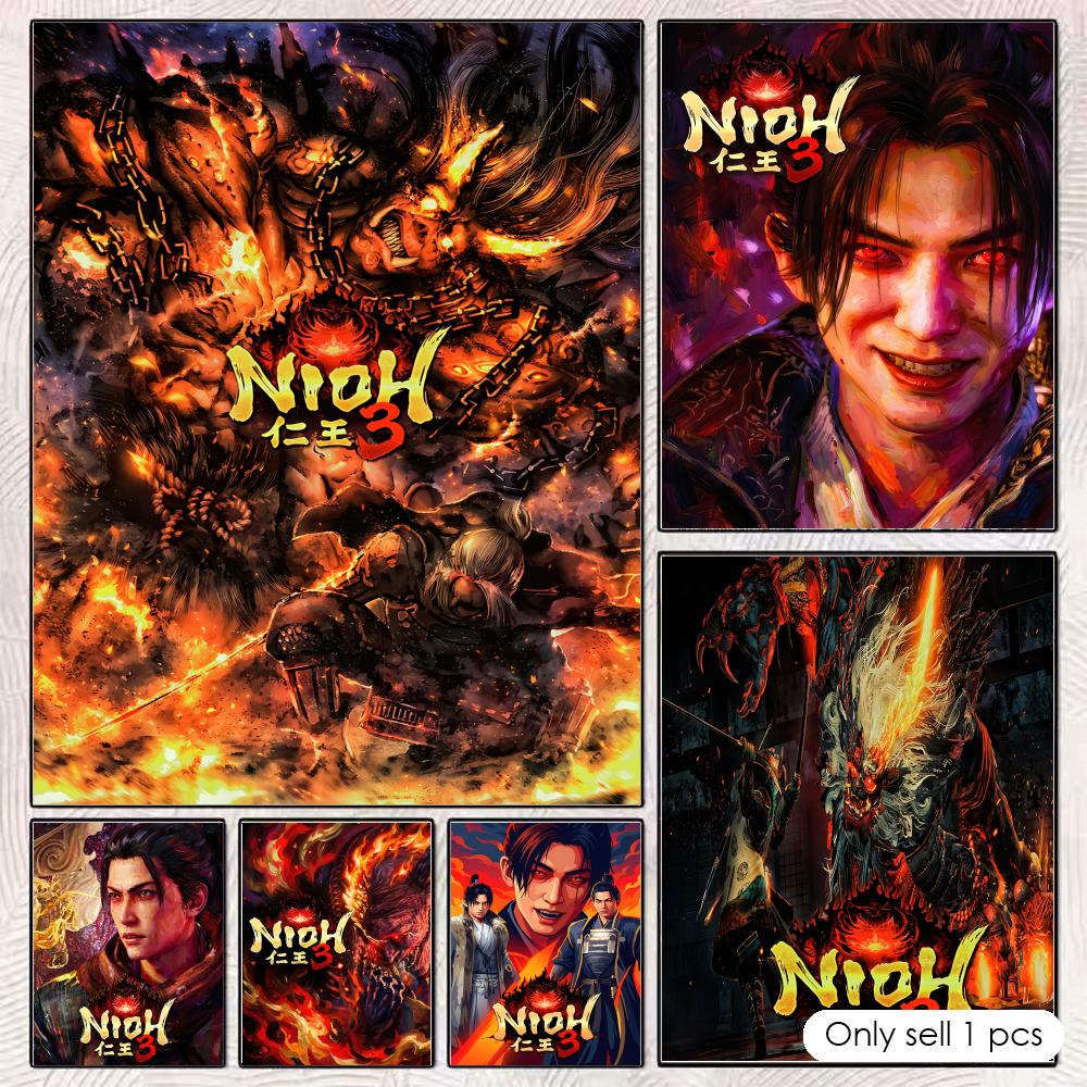 Esports Gaming Lounge - เกมแอคชั่น N-NiohS โปสเตอร์ติดผนัง โปสเตอร์แบบไม่มีสารตกค้าง สำหรับห้องเล่นเกมและเลานจ์อีสปอร์ตและห้องนอนวัยรุ่นและตกแต่งผนังหอพัก