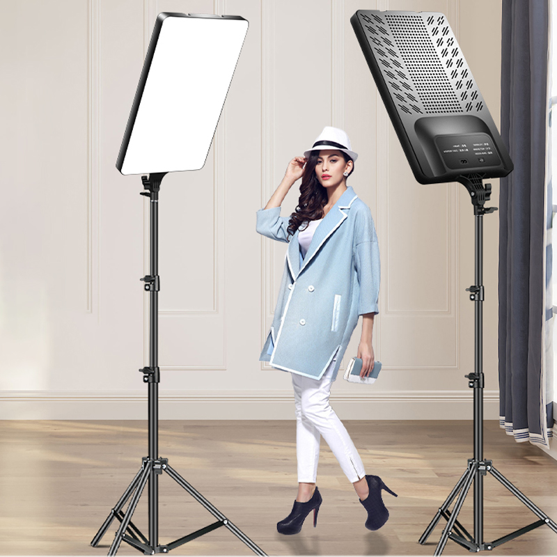 Led Light Panel Stream - 50W LEDเติมหลอดไฟแผงไฟBi-สี 3200K-6500Kการถ่ายภาพแสงLive Stream Photo StudioสําหรับYoutube