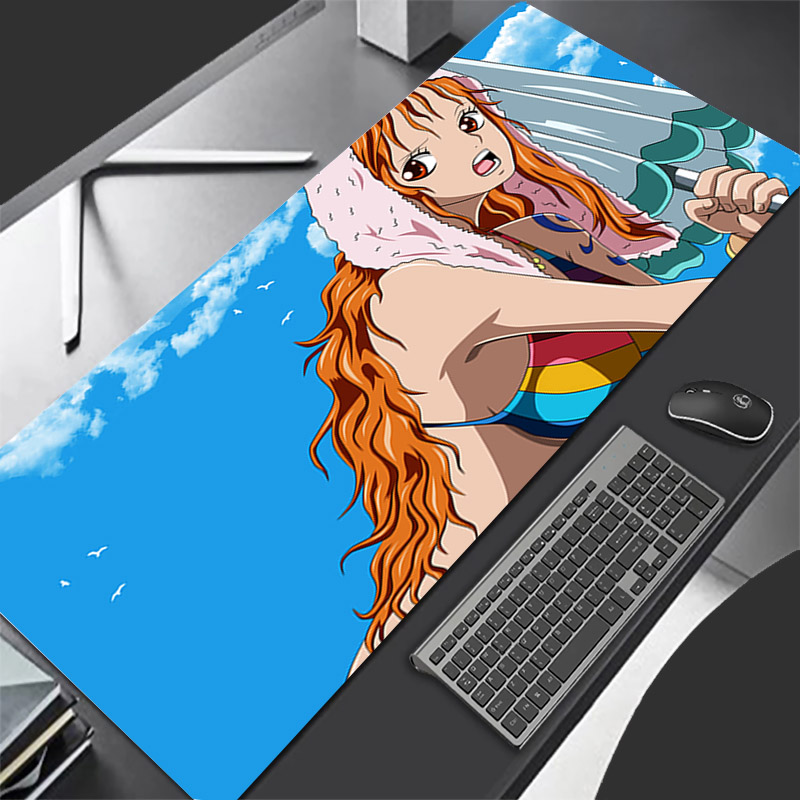 Esports Gaming Mousepad - แผ่นรองเมาส์ลายวันพีซ ทนทาน อุปกรณ์เสริมสำหรับเล่นเกม อนิเมะ แผ่นรองโต๊ะคอมพิวเตอร์ขนาดใหญ่ XXL