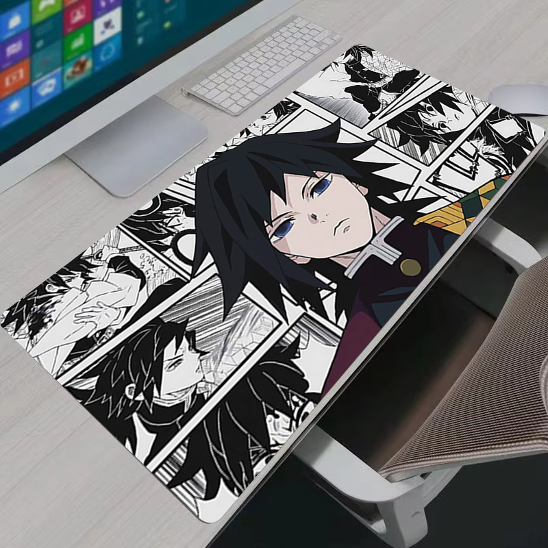 Esports Gaming Mousepad - แผ่นรองเมาส์ XXL สำหรับเกมเมอร์ ลายอนิเมะ ขนาดใหญ่ สำหรับคอมพิวเตอร์