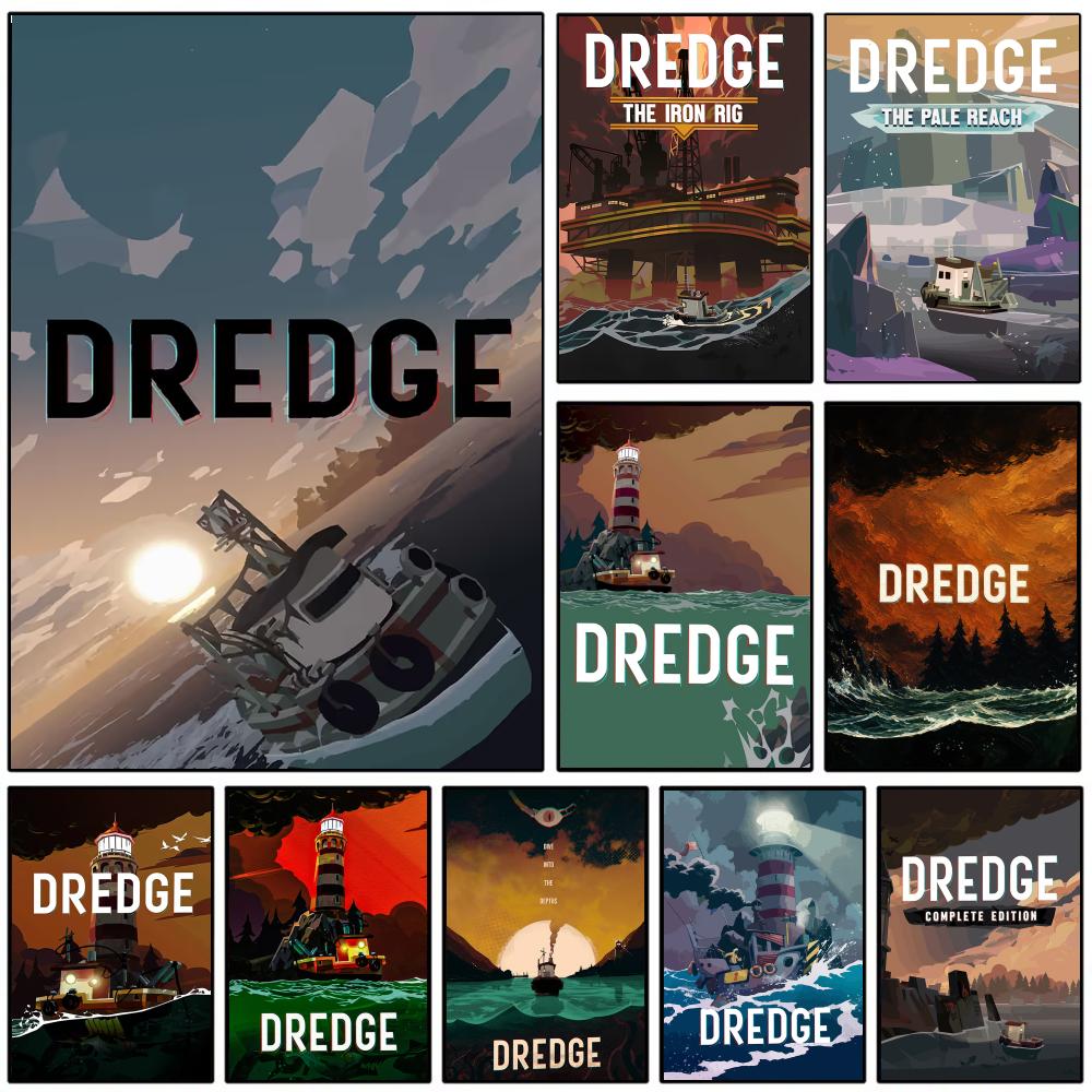 Esports Gaming Lounge - โปสเตอร์เกม D-DredgeS โปสเตอร์ติดผนัง กันน้ำ สำหรับห้องเล่นเกมและห้องนั่งเล่นอีสปอร์ตและห้องนอนวัยรุ่นและตกแต่งผนังหอพัก