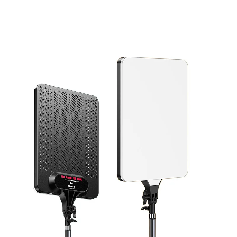 Led Light Panel Stream - โคมไฟ LED 19นิ้วแผงไฟถ่ายภาพเซลฟี่หรี่แสงได้สำหรับถ่ายภาพสตูดิโอถ่ายทอดสดพร้อมรีโมทคอนโทรล