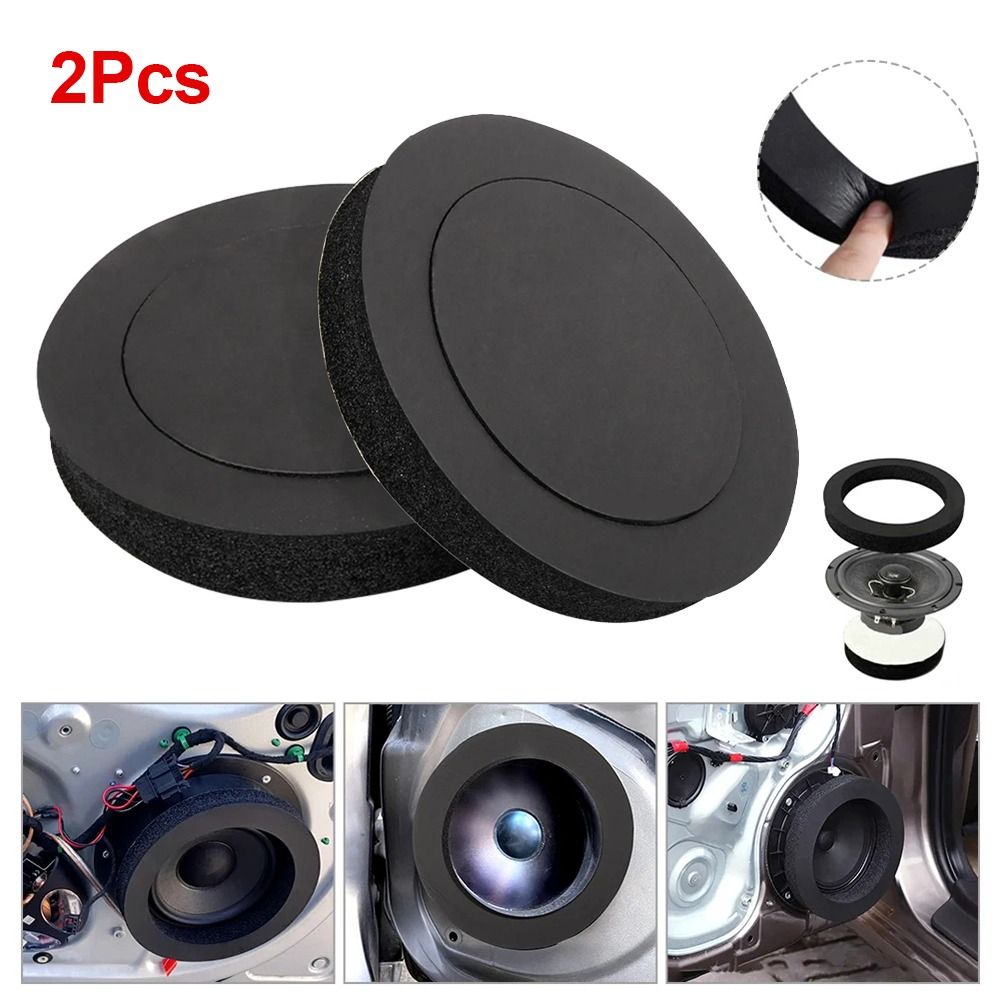 Sound Dampening Foam - 1/2 ชิ้น 6.5 นิ้วขนาดแหวนโฟมลำโพงรถยนต์ 19.5 ซม.