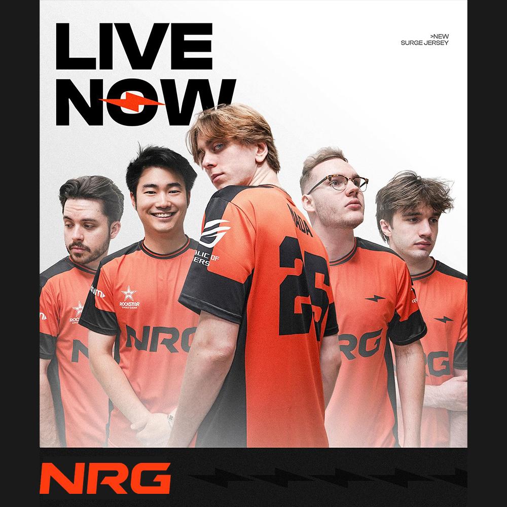 Esports Gaming T Shirt - เสื้อยืดแขนสั้น NRG Esports Surge Jersey Valorant