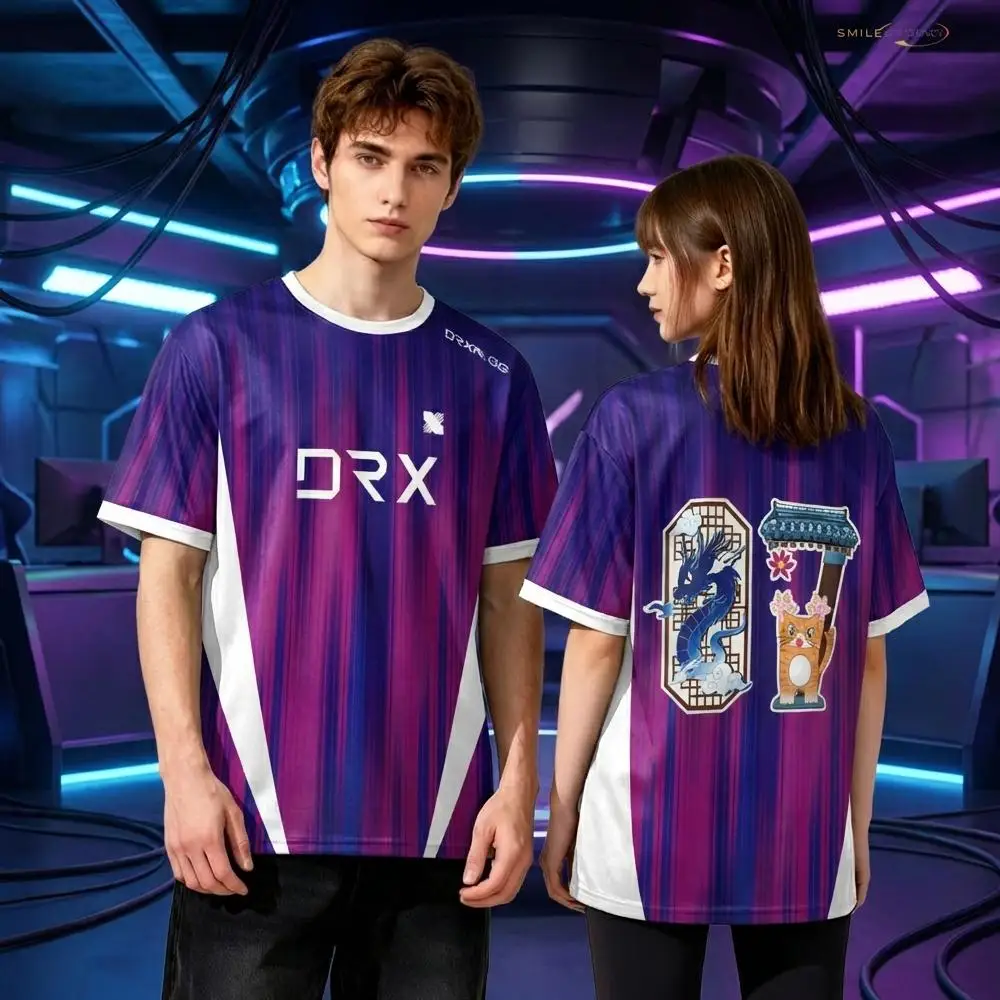 Esports Gaming T Shirt - DRX 2026 เสื้อยืดทีมอีสปอร์ตใหม่ เสื้อยืดที่ต้องมีสำหรับแฟนเกม ผู้ชายและผู้หญิง เสื้อกีฬาระบายอากาศ