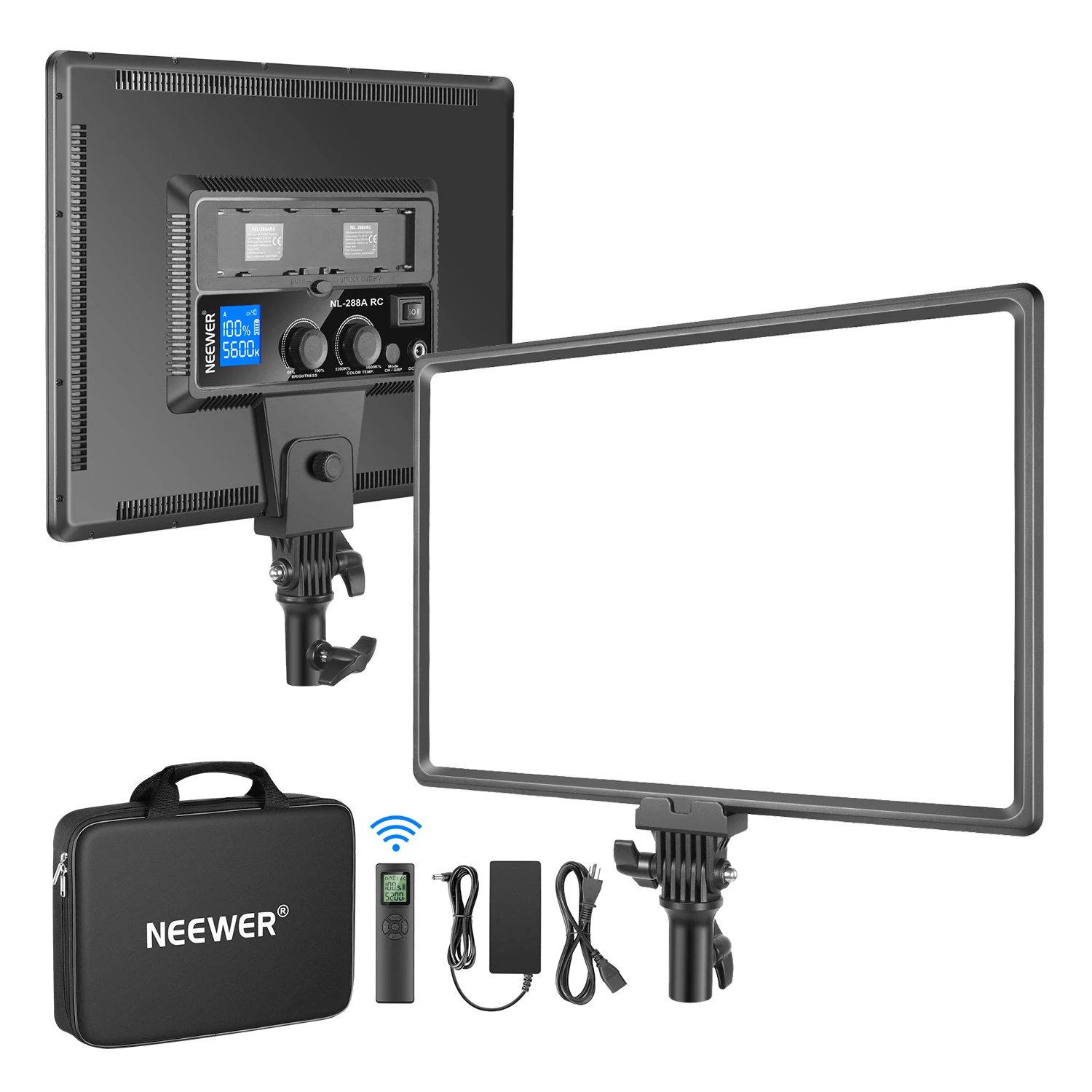 Led Light Panel Stream - แผงไฟวิดีโอ LED ขนาดใหญ่ Neewer NL288, ไฟ