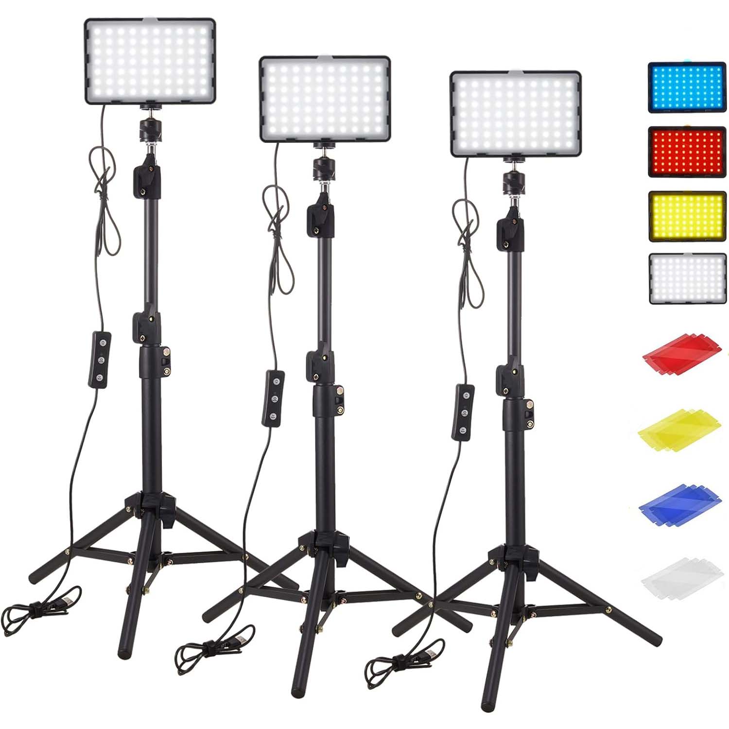LED การถ่ายภาพวิดีโอแผงไฟสตูดิ - Led Light Panel Stream บทวิจารณ์และราคา