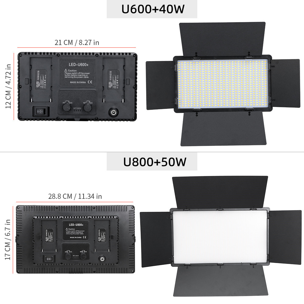 U800 600 LED Video Light Panel - Led Light Panel Stream บทวิจารณ์และราคา
