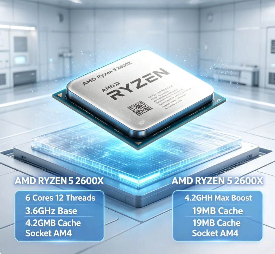 ซีพียู AMD Ryzen 5 2600X สำหรั - Amd Cpu Ryzen 5 บทวิจารณ์และราคา