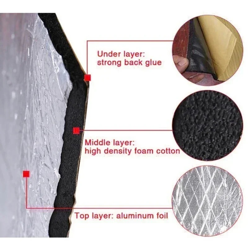 แผ่นซับเสียงรถยนต์ ขนาด 200x50 - Sound Dampening Foam บทวิจารณ์และราคา