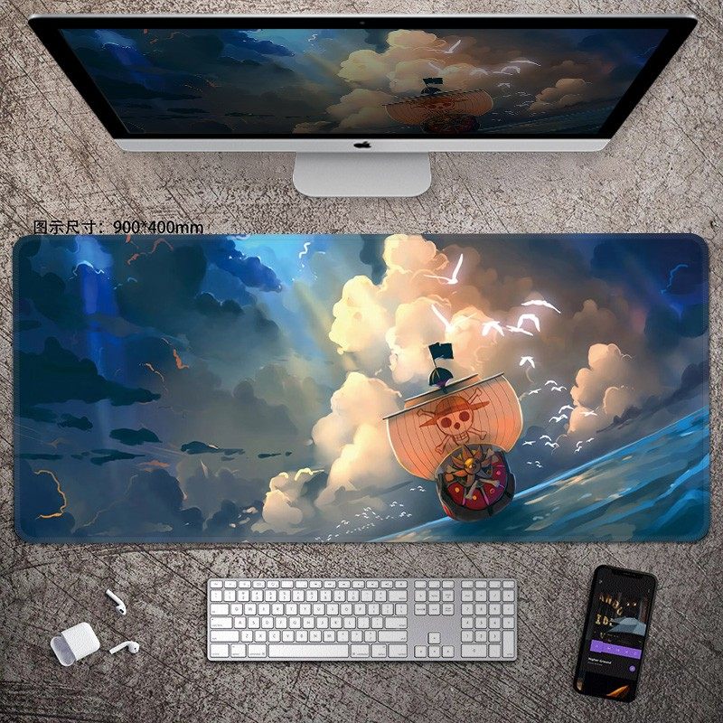 แผ่นรองเมาส์หนังลายอนิเมะวันพี - Esports Gaming Mousepad บทวิจารณ์และราคา