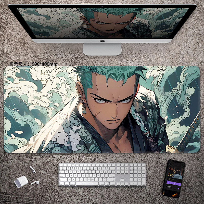 แผ่นรองเมาส์หนังลายอนิเมะวันพี - Esports Gaming Mousepad บทวิจารณ์และราคา