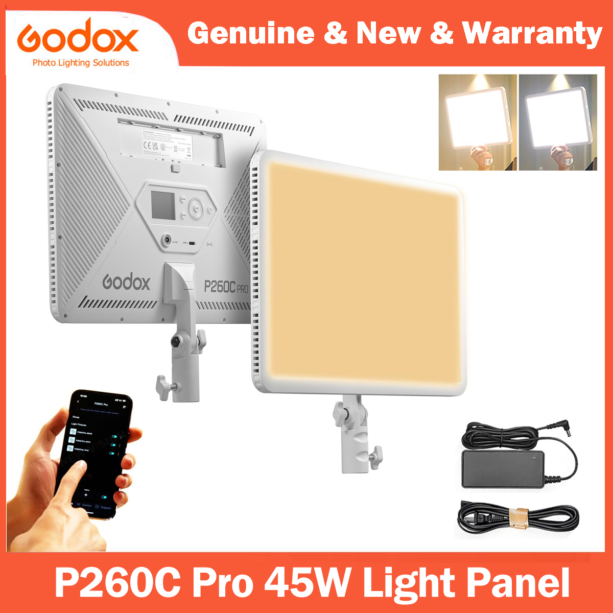 Godox P260C Pro LED Video Ligh - Led Light Panel Stream บทวิจารณ์และราคา