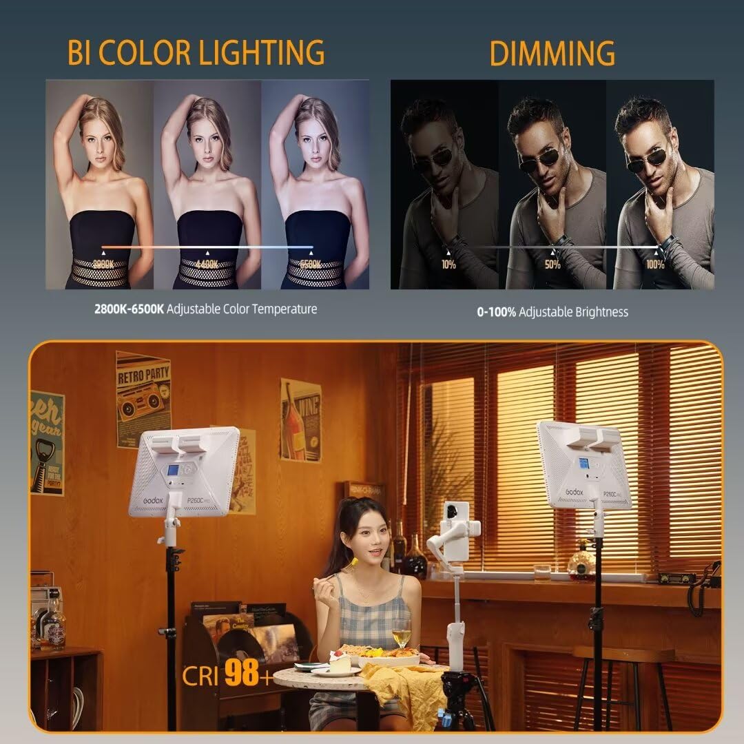 Godox P260C Pro LED Video Ligh - Led Light Panel Stream บทวิจารณ์และราคา