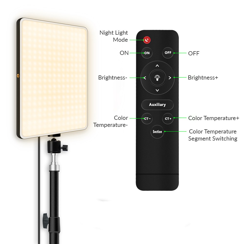 หรี่แสงได้ LED Video Light EU  - Led Light Panel Stream บทวิจารณ์และราคา
