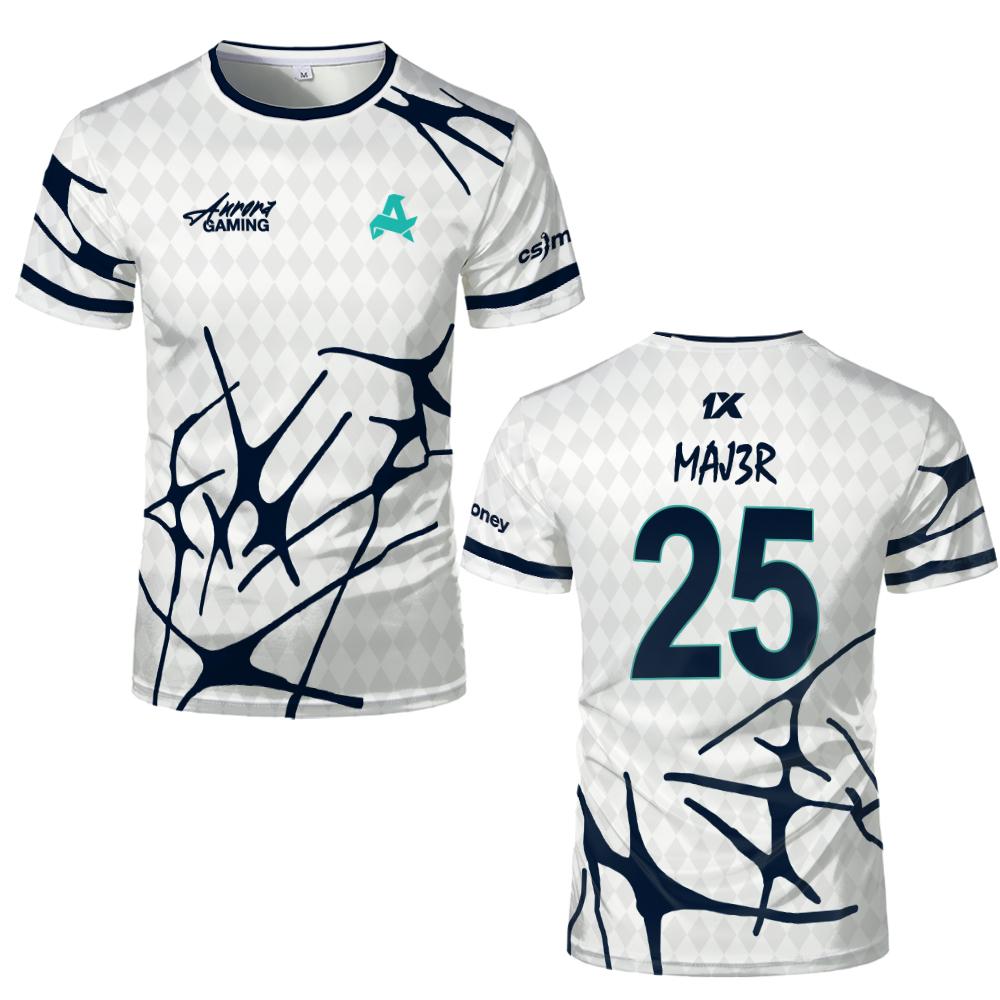 ทีมกีฬา Aurora Gaming Jersey เ - Esports Gaming T Shirt บทวิจารณ์และราคา