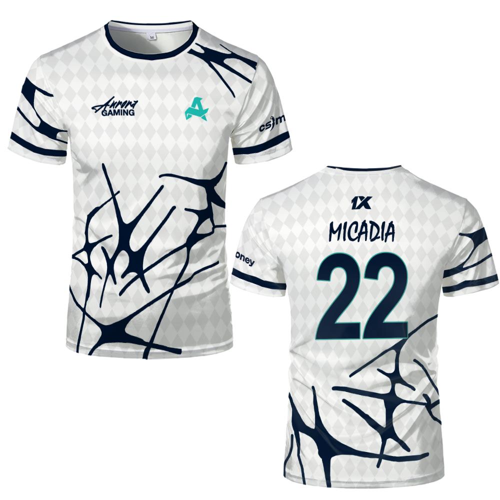 ทีมกีฬา Aurora Gaming Jersey เ - Esports Gaming T Shirt บทวิจารณ์และราคา