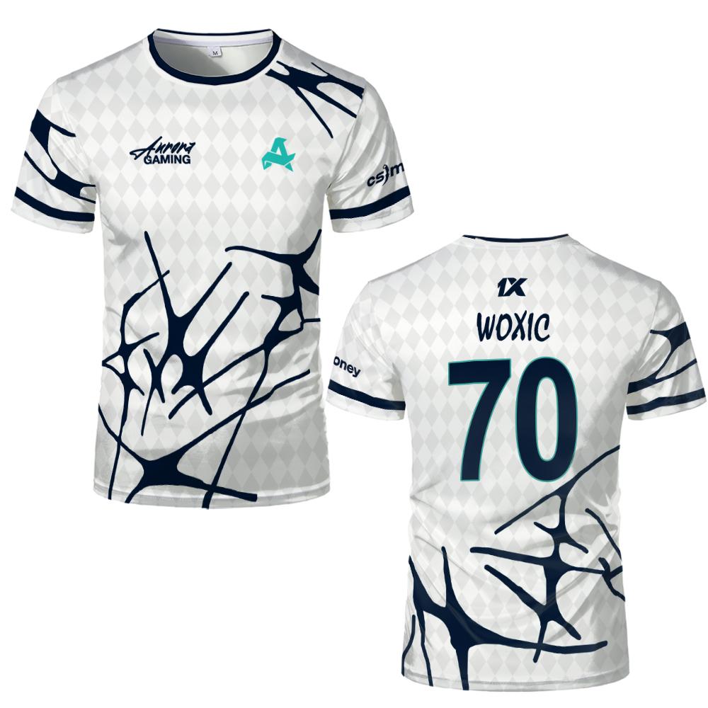 ทีมกีฬา Aurora Gaming Jersey เ - Esports Gaming T Shirt บทวิจารณ์และราคา