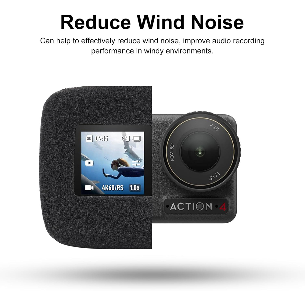 สําหรับ DJI Osmo Action 5 Pro  - Sound Dampening Foam บทวิจารณ์และราคา