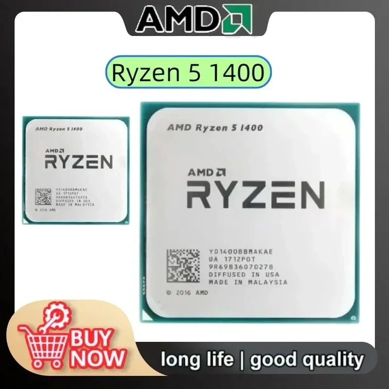AMD Ryzen 5 1400 ซีพียูใหม่แกะ - Amd Cpu Ryzen 5 บทวิจารณ์และราคา